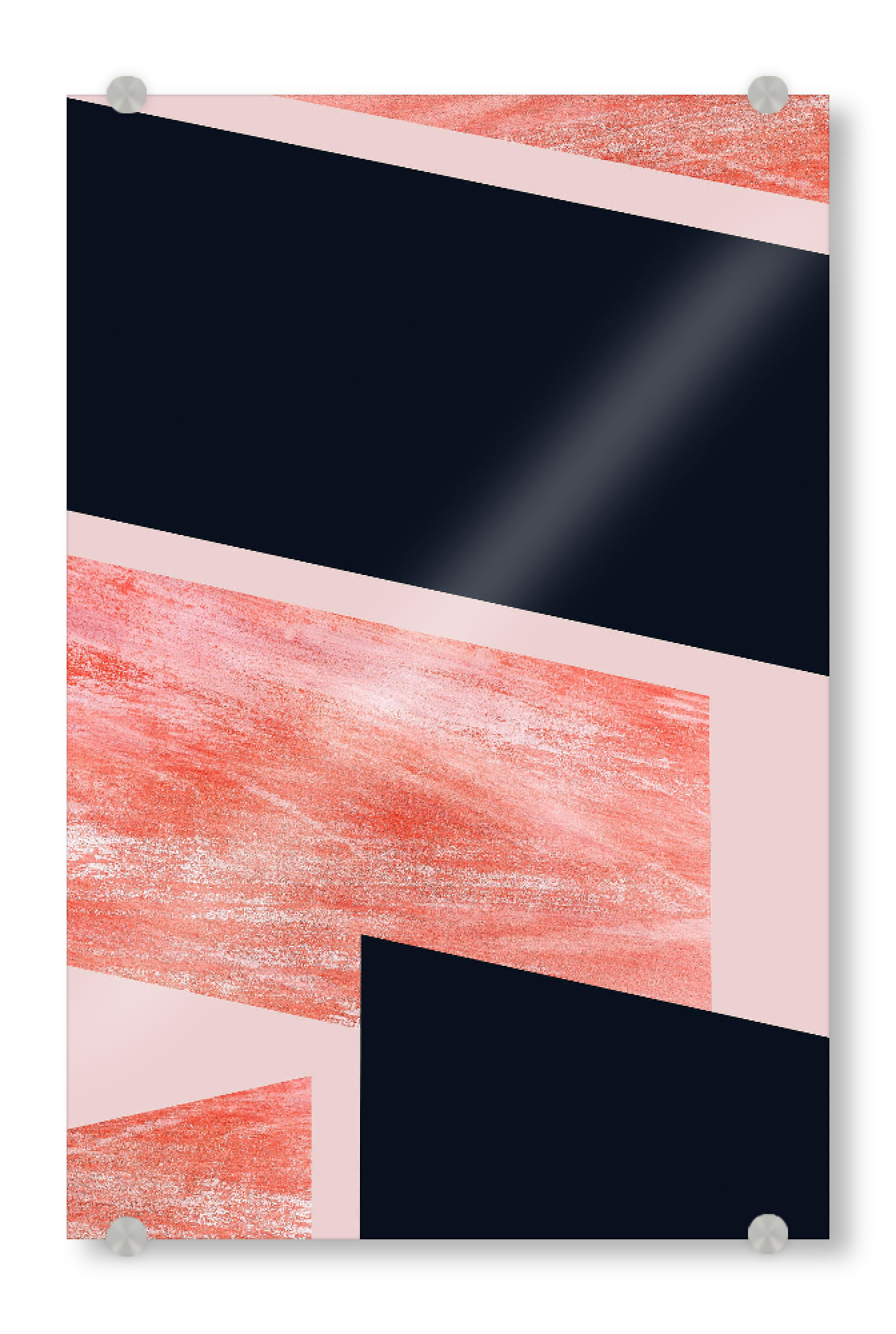 Acrylglasbild "INDULGE and vICE" artboxONE - Abstrakt - Blush,Abstract,Geometric
