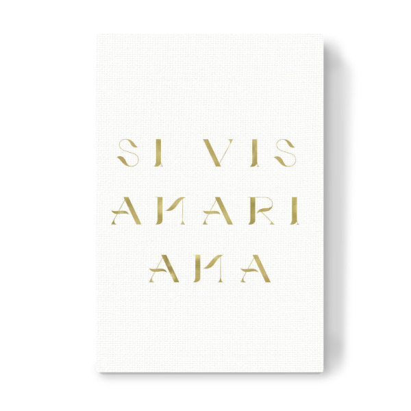 Leinwandbild "Si Vis Amari Ama" artboxONE - Typografie - Quote,Latin,Love