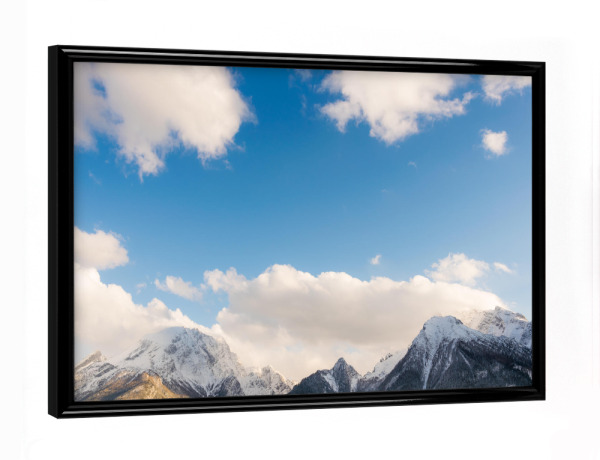 Poster mit schwarzem Rahmen "Berchtesgadener Giganten" artboxONE - Natur,Reise - Alpen,Berge,Berg,Wolken,Himmel