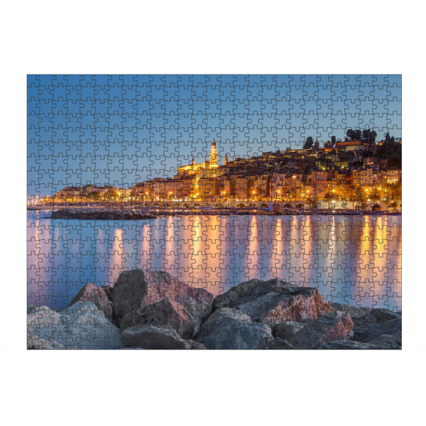 artboxONE Puzzle "Menton an der Côte d'Azur" artboxONE - Reise / Strand und Meer - Menton,Côte d'azur,Frankreich,Meer - Bild menton