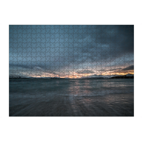 Puzzle Ravensburger "Arctic Light" artboxONE - Natur - Norwegen,Skandinavien,Sonnenuntergang,Meer,Landschaft - Bild norwegen