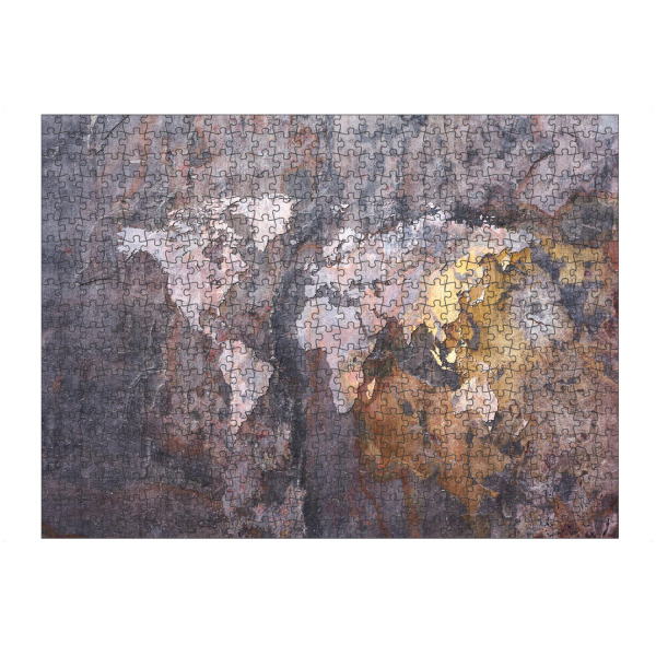 artboxONE Puzzle "World Map on Stone Background" artboxONE - Reise,Kartografie - Weltkarte,Stein,Map,Karte,Stone,Worldmap,Reise - Bild weltkarte