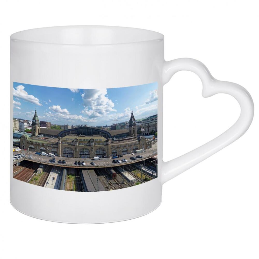 Herztasse "Hauptbahnhof Hamburg - Nordseite" artboxONE - Städte,Städte / Hamburg,Reise,Architektur,Reise / Länder