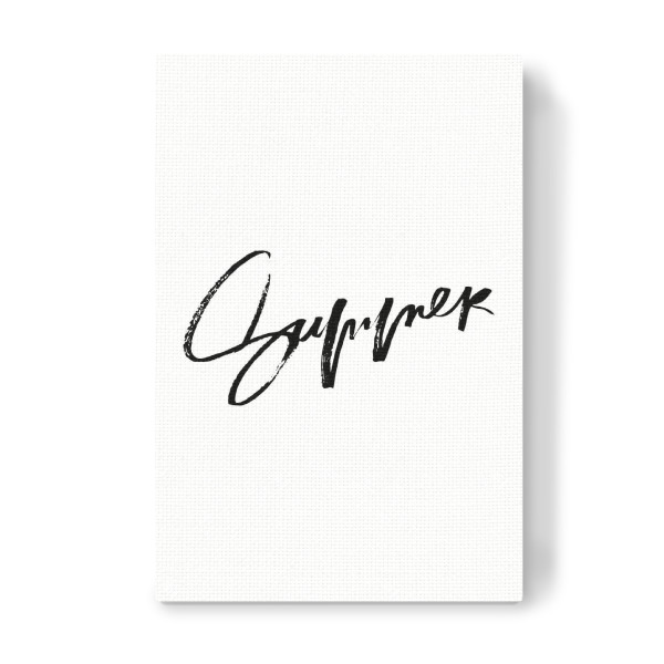 Leinwandbild "Summer - Lettering Inspiration" artboxONE - Typografie,Schwarzweiß - Summer