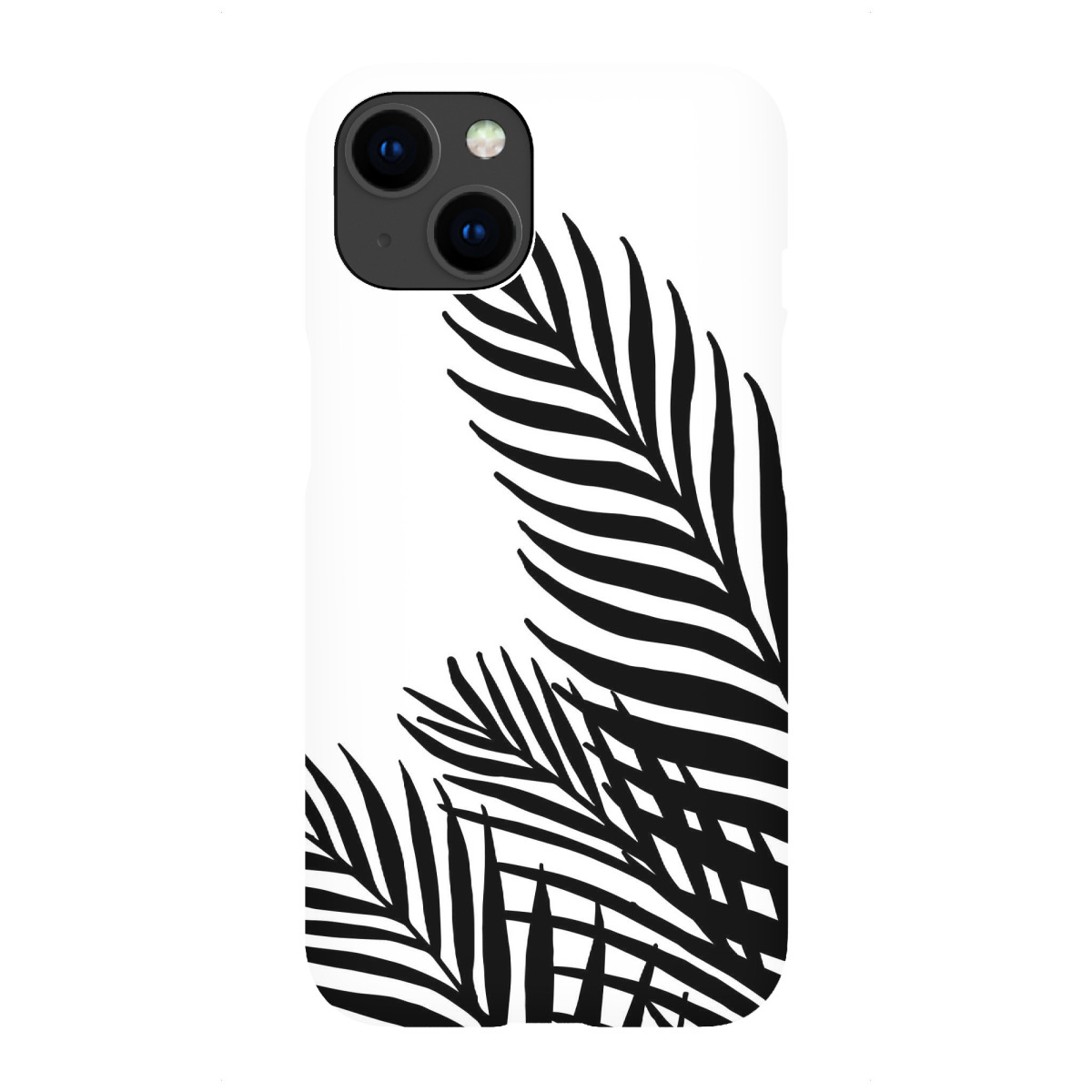 "Palm Leaves White - Motif Six"für iPhone - Premium-Case Handyhülle artboxONE