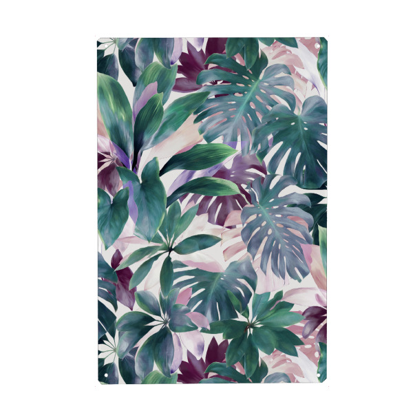 Metall Poster "Tropical Emerald Jungle" artboxONE - Floral - Monstera,Plants,Leaves,Pattern - Blechschild