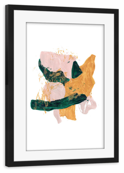 Poster mit Rahmen schwarz "Summerheat" artboxONE - Abstrakt - Komposition,Abstrakt,Formen