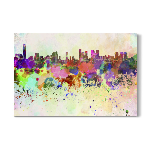 Galerie-Print "Tel Aviv skyline in watercolor" 30x20 cm artboxONE