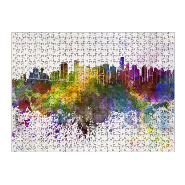 artboxONE Puzzle "Vancouver skyline in watercolor" artboxONE - Städte - Vancouver,Skyline,Canada - Bild vancouver