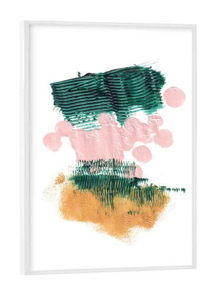 Poster mit weißem Rahmen "Indian Summer" artboxONE - Abstrakt - Abstrakt,Malerei,Komposition