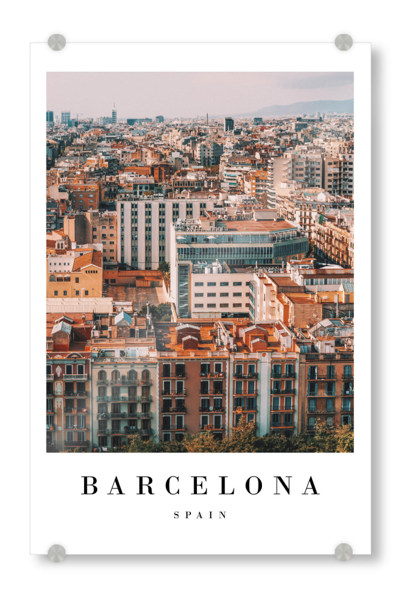 Acrylglasbild "Stylish Barcelona" artboxONE - Städte - Spain,Buildings,City