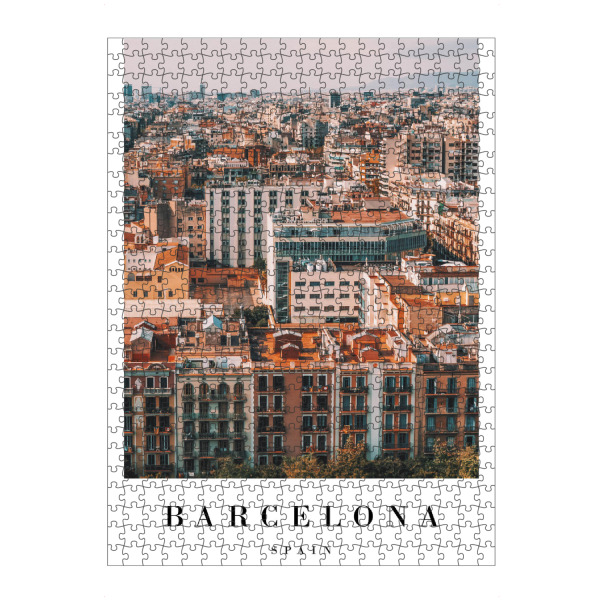 Puzzle Ravensburger "Stylish Barcelona" artboxONE - Städte - Spain,Buildings,City - Bild spain