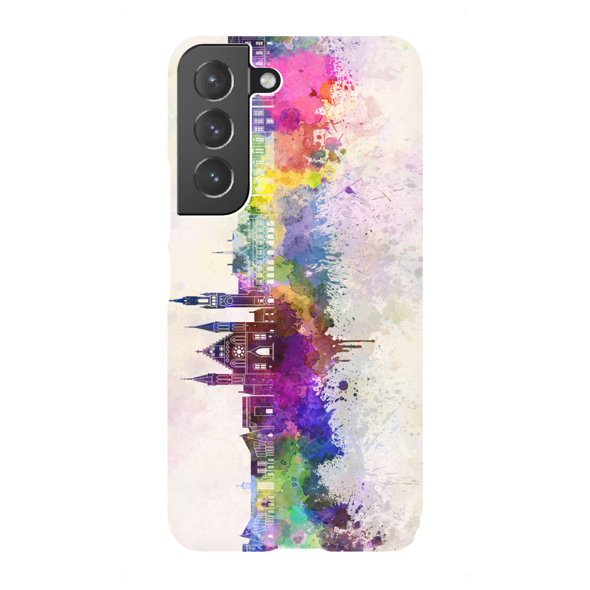 Samsung Galaxy "The Hague V2 skyline in watercolor" Premium-Case Handyhülle artboxONE