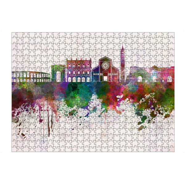 artboxONE Puzzle "Verona skyline in watercolor" artboxONE - Städte / Weitere - Verona,Italy,Skyline - Bild verona