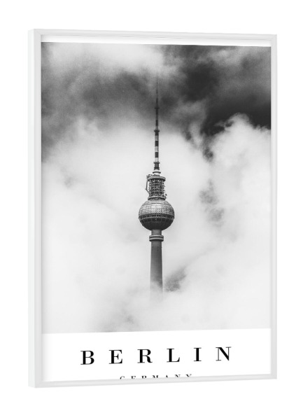 Poster mit weißem Rahmen "Ambitious Berlin" artboxONE - Städte / Berlin,Schwarzweiß - Germany,Sightseeing,Berlin