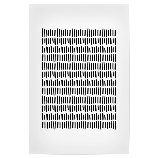 Poster "Ethno Sticks" artboxONE - Abstrakt,Schwarzweiß - Black and white,Monochromatic,Minimal