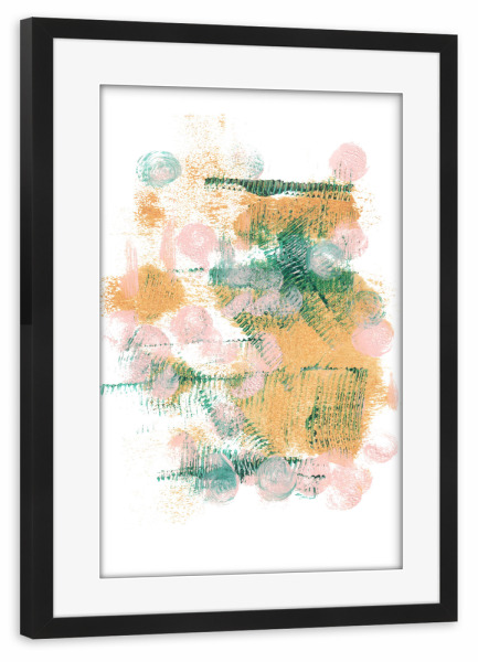 Poster mit Rahmen schwarz "Summer Wind" artboxONE - Abstrakt - Abstrakt,Komposition,Malerei