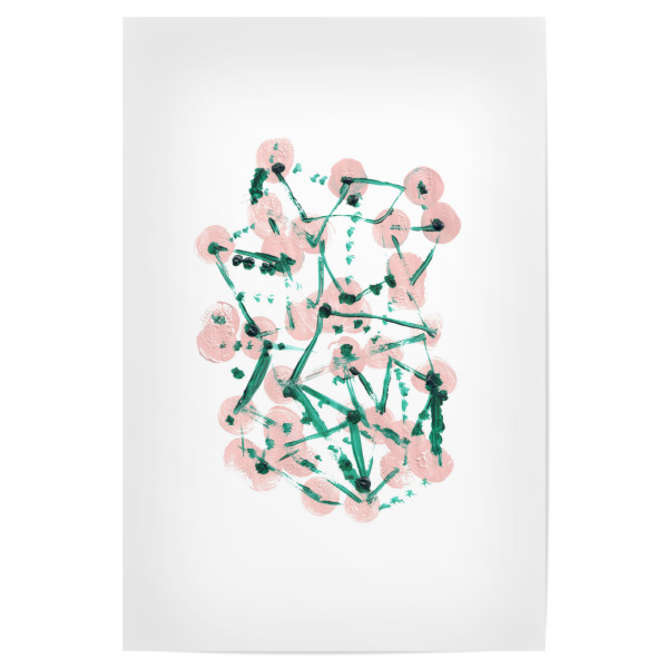 Poster "Summer Berries" artboxONE - Abstrakt - Komposition,Abstrakt,Malerei