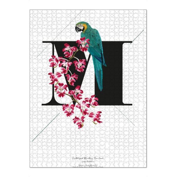 Puzzle Ravensburger "Botanical Alphabet-M" artboxONE - Buchstaben,Buchstaben / M