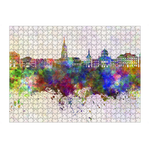 artboxONE Puzzle "Toulouse skyline in watercolor" artboxONE - Städte - Toulouse - Bild toulouse