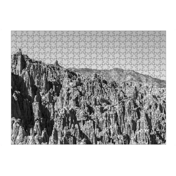 artboxONE Puzzle "MOON VALLEY DESERT" artboxONE - Natur,Schwarzweiß - Rocks,Arid,Desert - Bild rocks