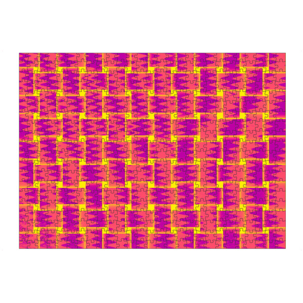 artboxONE Puzzle "Pattern Weben GelbOrangePink" artboxONE - Abstrakt - Pattern,Weben,Muster - Bild pattern