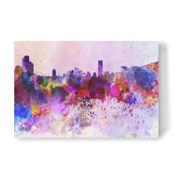 Leinwandbild "Seoul skyline in watercolor" artboxONE - Städte - Seoul
