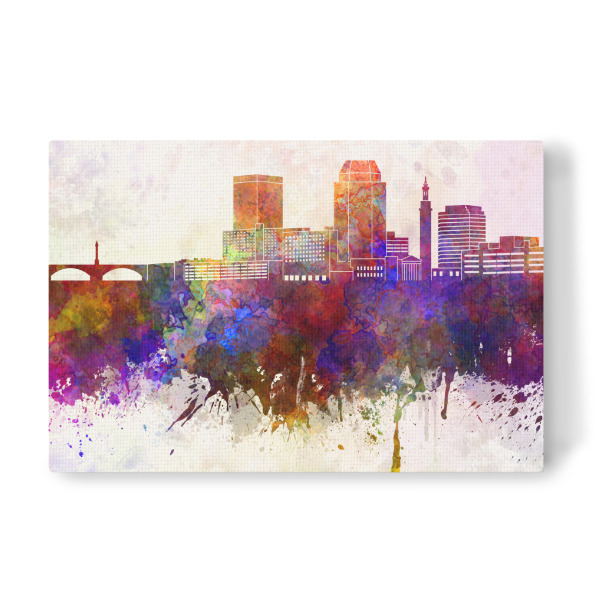 Leinwandbild "Springfield Ma skyline" artboxONE - Städte - Springfield