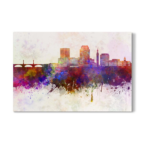 Galerie-Print "Springfield Ma skyline" 30x20 cm artboxONE