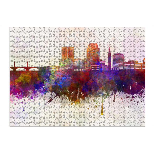 Puzzle Ravensburger "Springfield Ma skyline" artboxONE - Städte - Springfield - Bild springfield