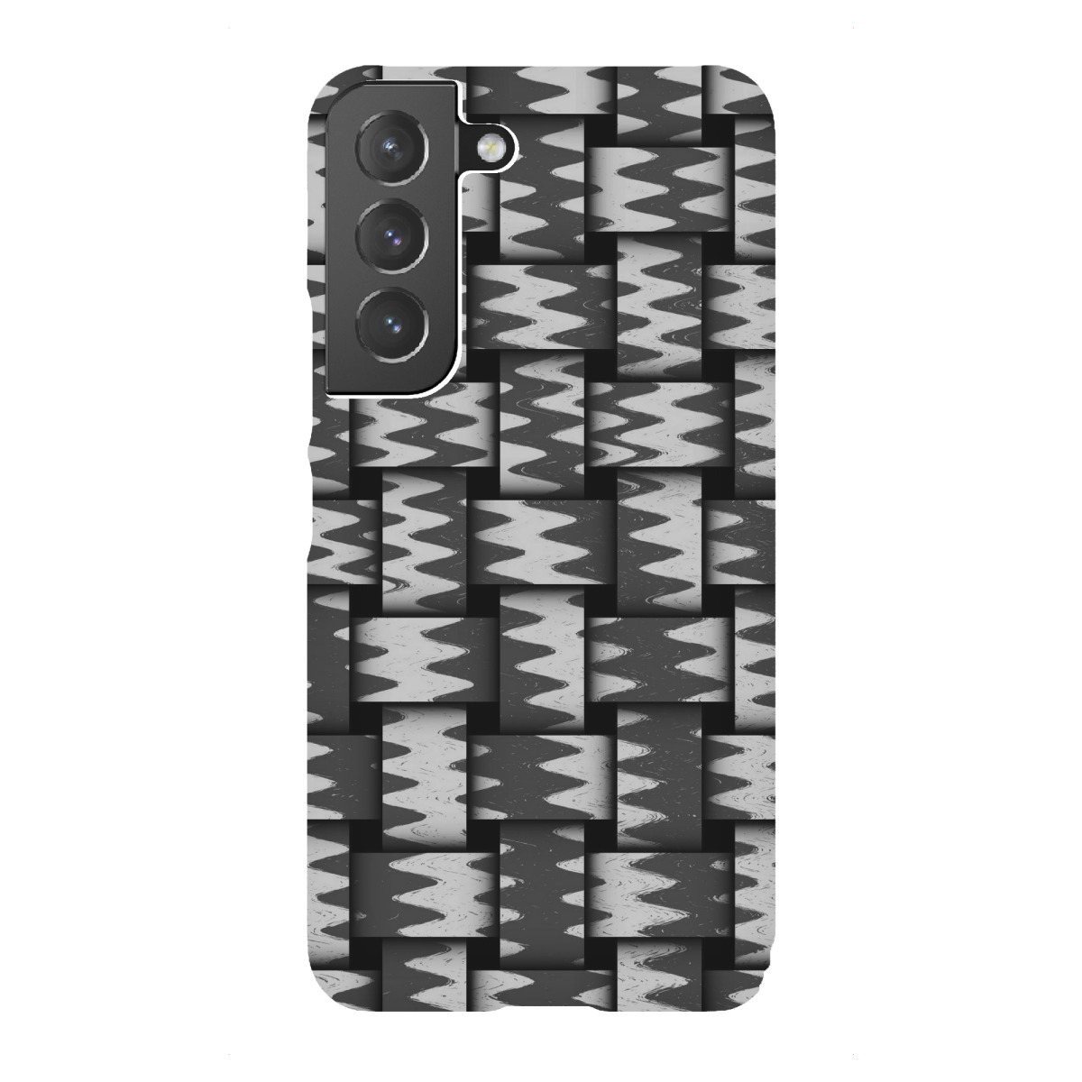 "Pattern Weben schwarzweiss"für Samsung Galaxy - Premium-Case Handyhülle artboxONE