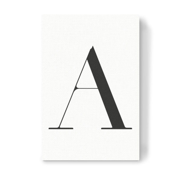 Leinwandbild "Buchstabe – A" artboxONE - Schwarzweiß,Buchstaben,Buchstaben / A - Buchstabe,A,Alphabet