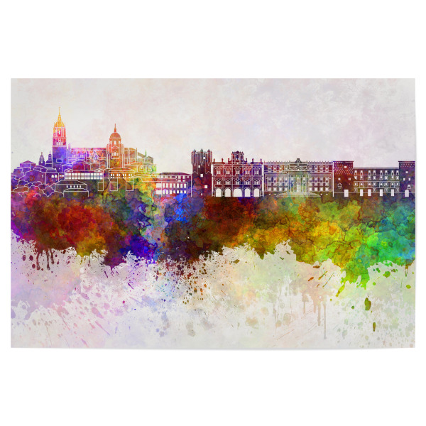 Poster "Salamanca skyline in watercolor" artboxONE - Städte - Skyline,Watercolor,Salamanca