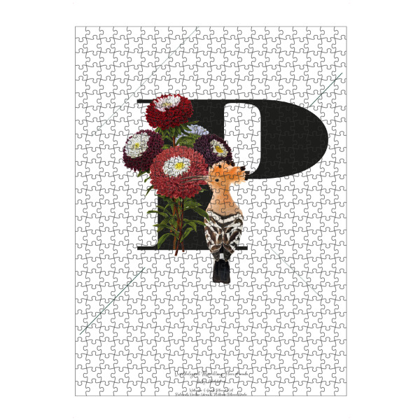 artboxONE Puzzle "Botanical Alphabet-P" artboxONE - Typografie,Buchstaben,Buchstaben / P