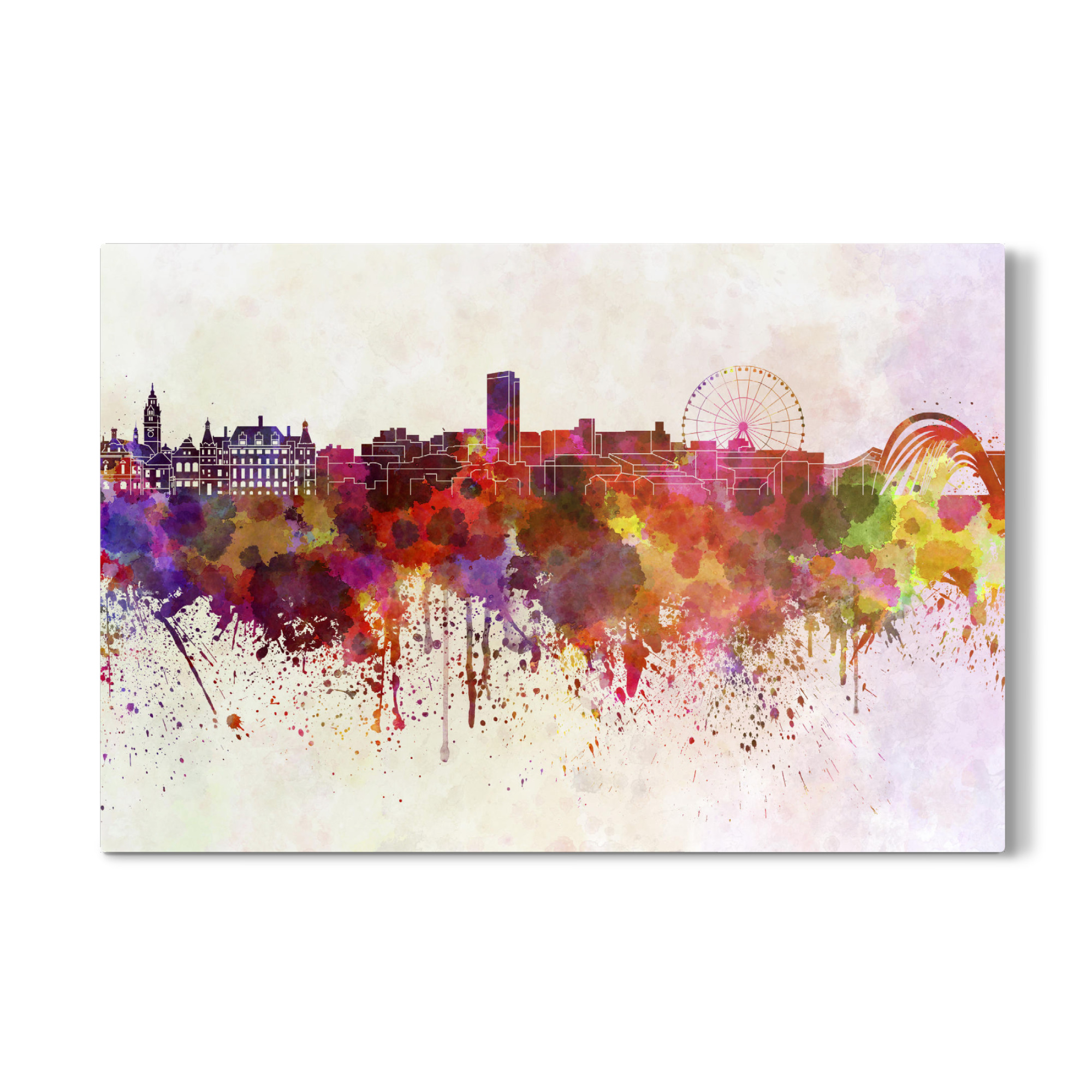 Galerie-Print "Sheffield skyline in watercolor" 75x50 cm artboxONE