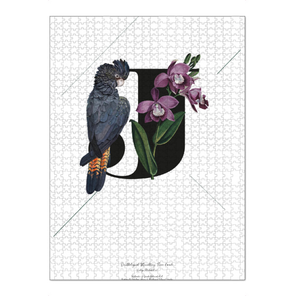 Puzzle Ravensburger "Botanical Alphabet-J" artboxONE - Buchstaben,Buchstaben / J