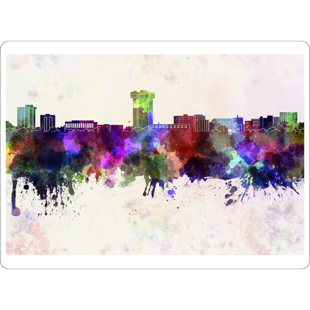 Tischset "Springfield MO skyline" artboxONE - Städte / Weitere - Springfield,Skyline - Bild springfield