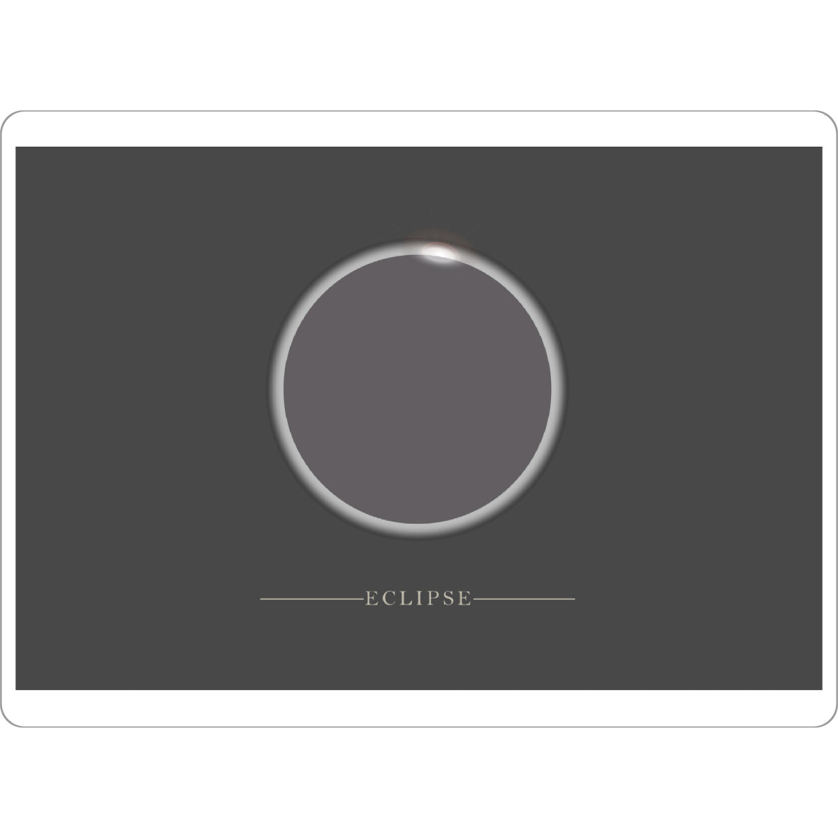 Tischset "Eclipse on dark background" artboxONE - Galaxy - Eclipse,Full moon,Modern art - Bild eclipse