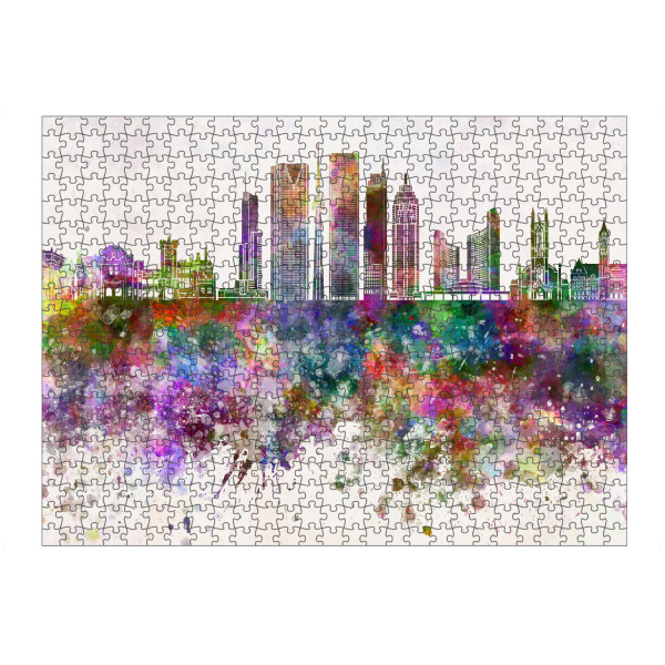 Puzzle Ravensburger "Toronto V2 skyline in watercolor" artboxONE - Städte / Weitere - Toronto,Canada,Skyline - Bild toronto