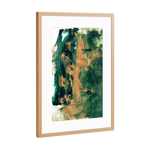 Poster mit Rahmen Kupfer "Walk in the Forest" artboxONE - Abstrakt - Komposition,Abstrakt