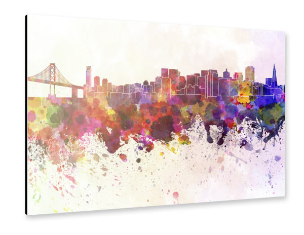 Alu-Dibond "San Francisco sky" 30x20 cm artboxONE
