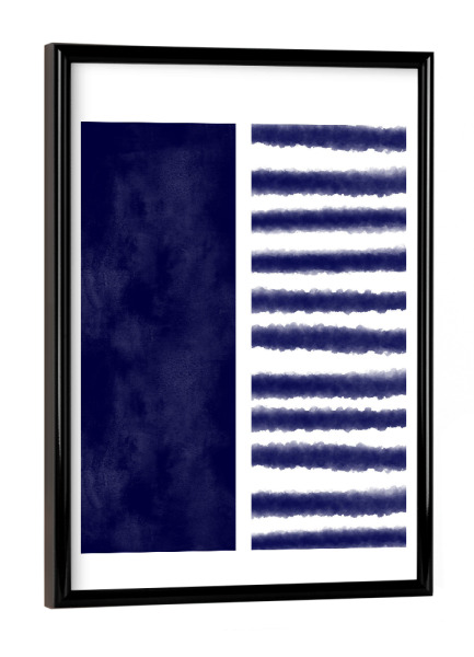 Poster mit schwarzem Rahmen "Deep Ocean" artboxONE - Abstrakt - Maritime,Scandi,Minimalist