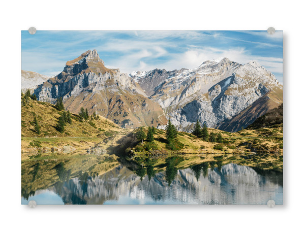Acrylglasbild "Trüebsee mountain lake" artboxONE - Natur - Trüebsee,Berg,Schweiz,Lucern