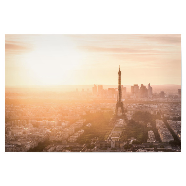 Poster 30x20 cm "Paris Sunset" artboxONE - Städte / Paris - Eiffelturm,Sonnenuntergang