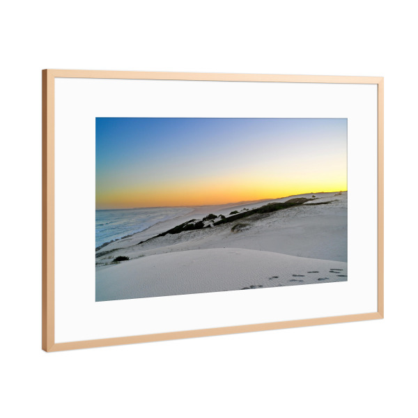 Poster mit Rahmen Kupfer "De Hoop National Park" artboxONE - Reise / Afrika - Südafrika,Meer,Strand