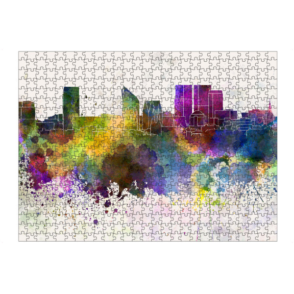 Puzzle Ravensburger "The Hague skyline in watercolor" artboxONE - Städte - The hague - Bild the hague