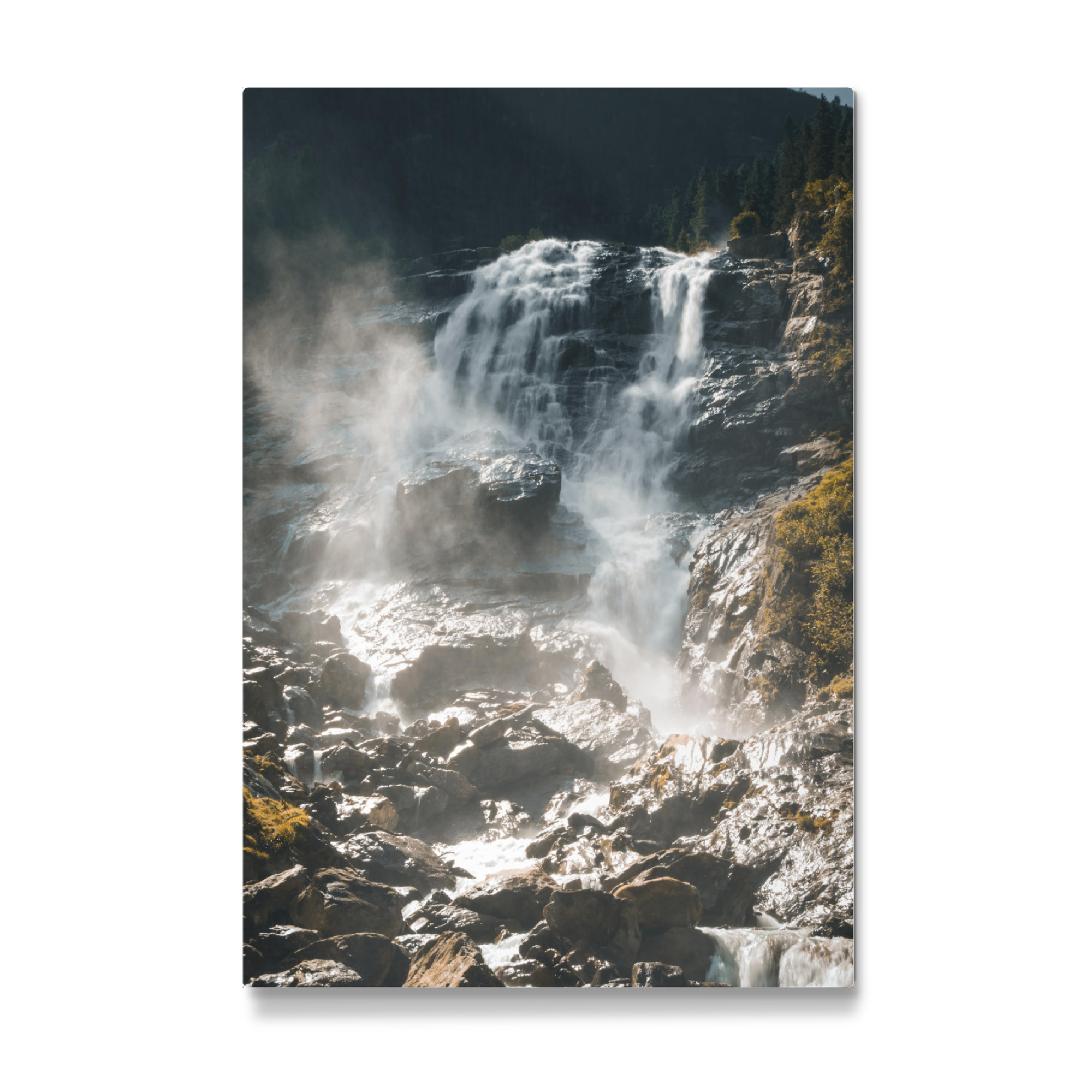 Galerie-Print "Wasserfall im Sonnenaufgang" 30x20 cm artboxONE