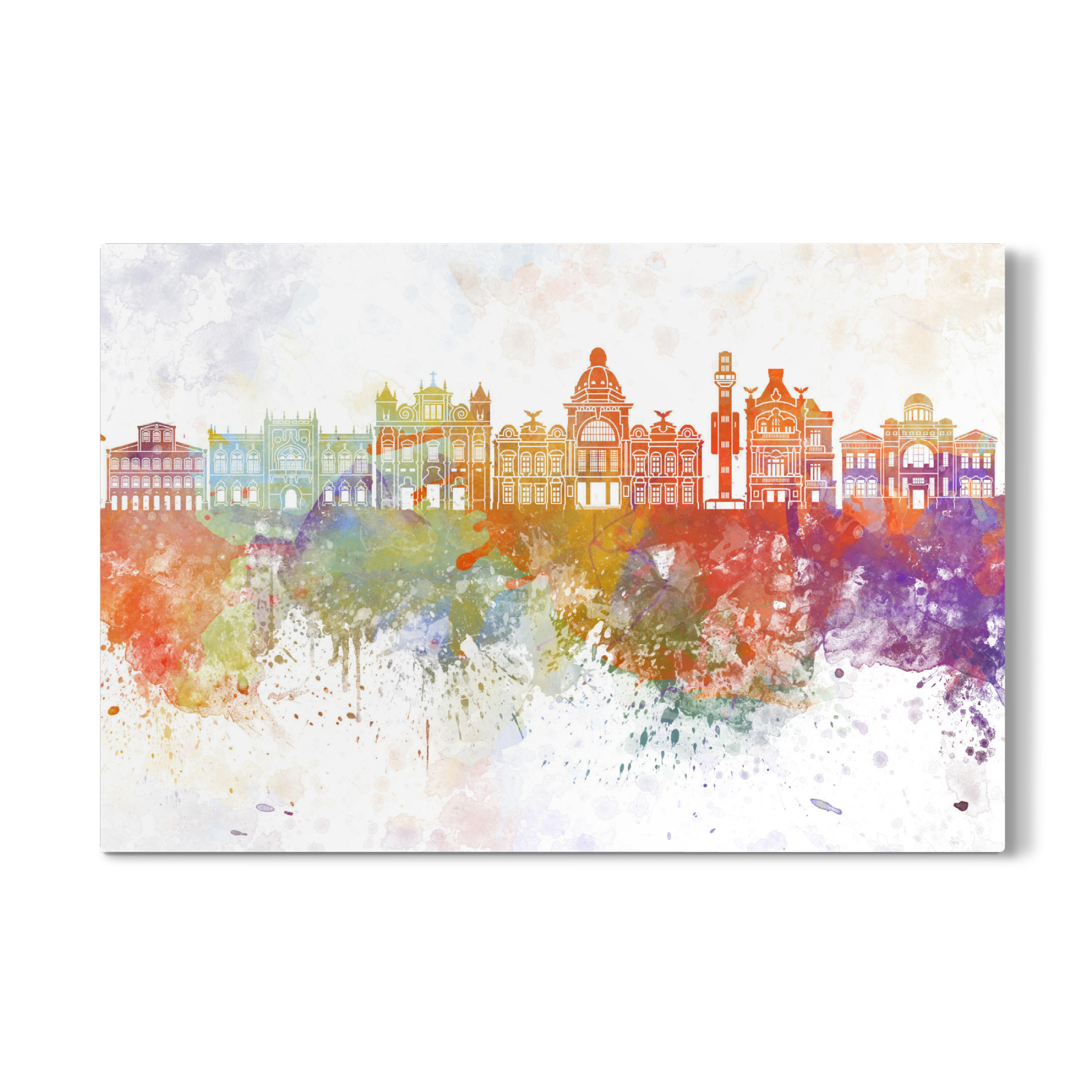 Galerie-Print "Salvador Bahia skyline watercolor" 30x20 cm artboxONE