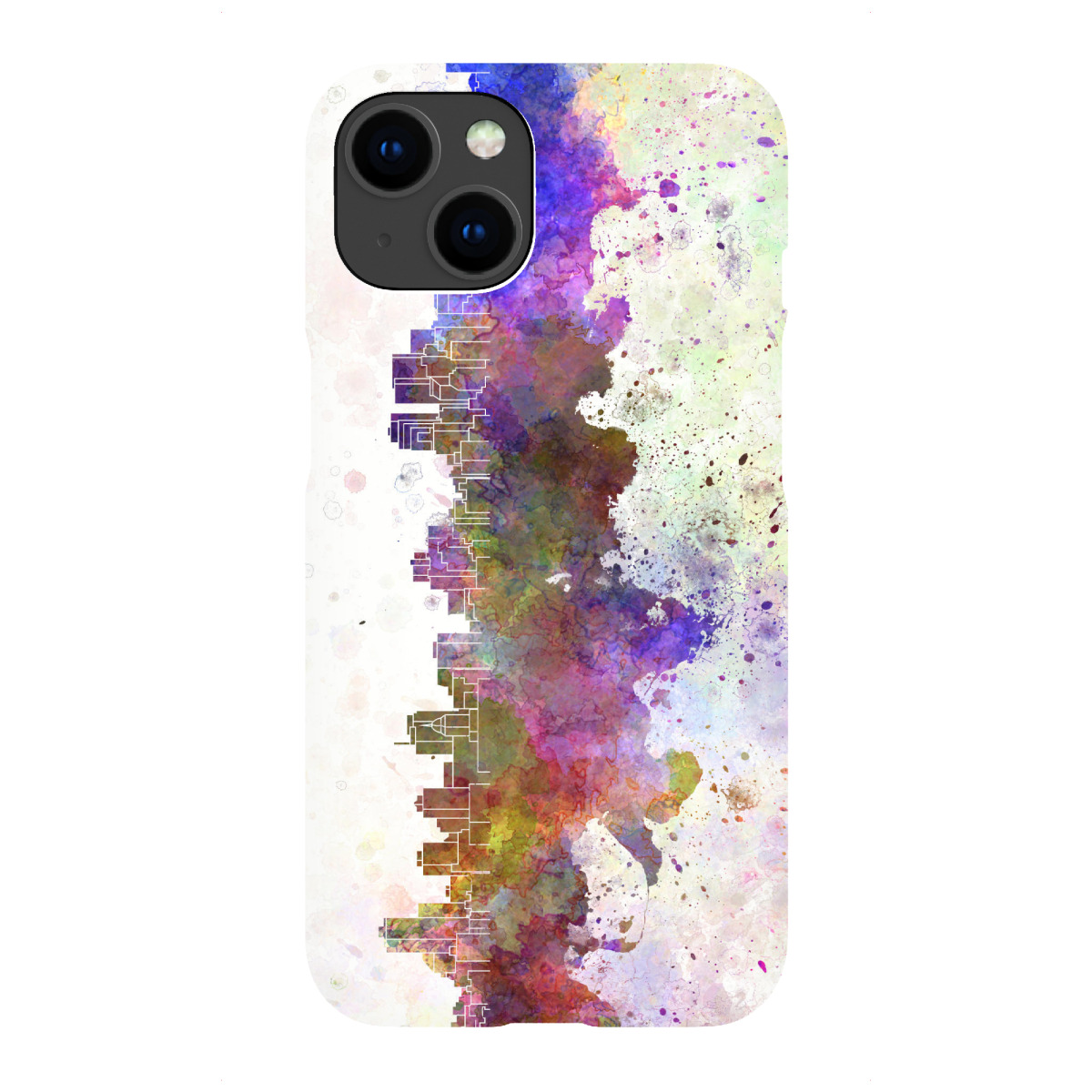 iPhone "Winnipeg skyline in watercolor" Premium-Case Handyhülle artboxONE