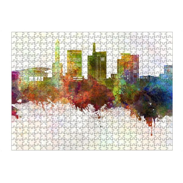 Puzzle Ravensburger "Saitama skyline in watercolor" artboxONE - Städte,Abstrakt,Architektur,Städte / Weitere - Saitama skyline,Saitama